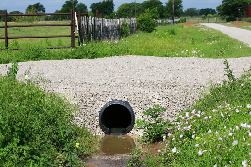 Finished Culvert Installation in Rural Area